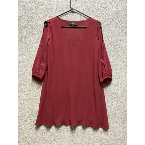 LULUS Women's Red Split Half Sleeve Dress Size XS - Picture 1 of 8